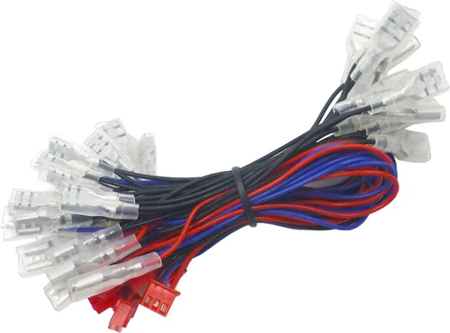 Vista 6 de SJJX 2-Player LED USB Encoder a Arcade Joystick y LED Arcade Botones para PC, MAME y Raspberry Pi