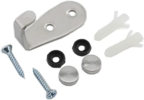 Vista 5 de Ganchos de acero inoxidable para colgar toallas, llaves, sombreros, ganchos de pared para cocina y baño, para interiores y exteriores, paquete de 8