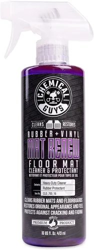 Vista 8 de Chemical Guys HOL70016 Kit de Limpieza de Tapetes para Trabajo Pesado con Mat Renew Limpiador y Protector de Tapetes de Goma + Vinilo