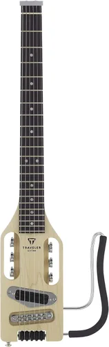 Vista 4 de Traveler Guitar Guitarra eléctrica ultraligera de arce Eléctrica portátil con reposarazo extraíble Guitarra sin cabeza a escala completa de 24