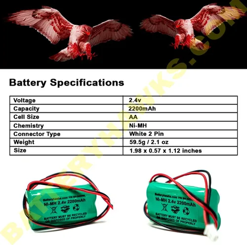 Vista 4 de AA2200mAh 2.4V 2.2Ah batería Ni-MH paquete de uso general con plomo luz solar