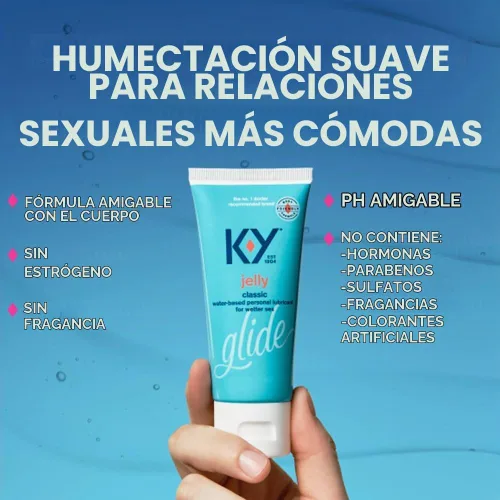 Vista 7 de K-Y Jelly Classic Fórmula a base de agua amigable con el cuerpo, 4 onzas líquidas, lubricante personal para sexo más húmedo para hombres, mujeres