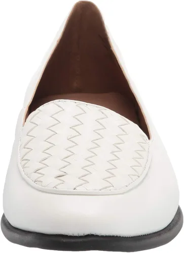 Vista 2 de Aerosoles Brielle - Zapatos planos de ballet para mujer, Blanco