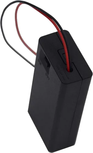 Vista 6 de Flever Accesorio de casa de bricolaje para casa de muñecas en miniatura, 3 paquetes de baterías AA con 6 cables de luz LED