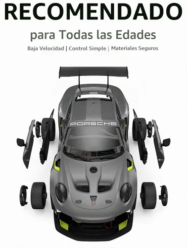 Vista 5 de RASTAR Construye tu propio kit de auto Porsche 911 GT2 RS Clubsport 25 RC Gris