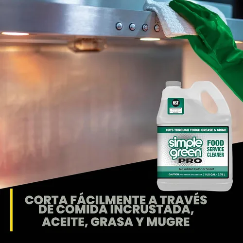 Vista 4 de Simple Green Limpiador profesional de servicio de alimentos 1 galón