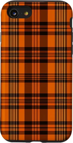Vista 17 de iPhone 13 Pro Fall Plaid Halloween Naranja y Negro Acción de Gracias Otoño Case