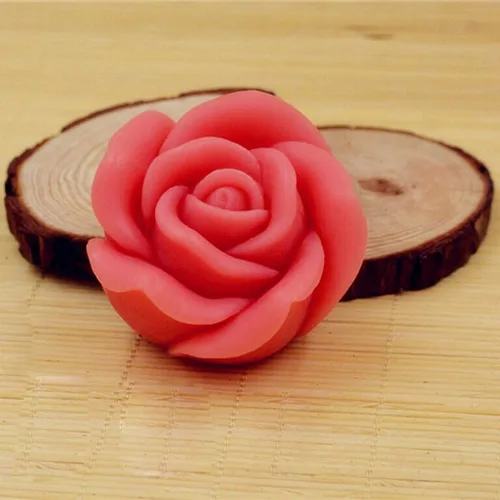 Vista 5 de MoldFun - Molde para velas de rosas 3D, molde de silicona para jabón hecho a mano, bomba de baño, barra de loción, chocolate, vela, cera