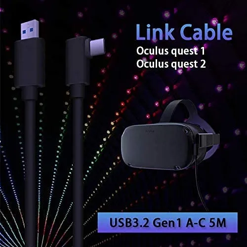 Vista 6 de Master Cables Oculus Link - Cable de auriculares de realidad virtual compatible para Quest 2 y Quest