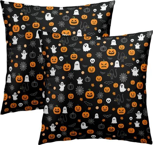 Vista 45 de Fundas de almohada marrón leopardo - 2 piezas Funda de almohada de guepardo 18x18 pulgadas Fundas de almohada de algodón con estampado de animales