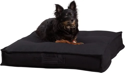 Vista 14 de Happy Hounds Milo - Cama cuadrada copetuda para perro, musgo, mediano (32 x 32 pulgadas)