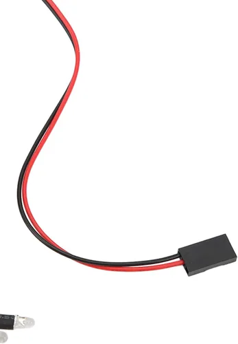 Vista 8 de Luces LED del coche de RC, simulación 5-9V 2 blanco 2 rojo RC camión luces LED atractivas para Axial Scx24
