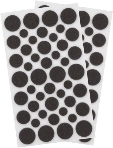 Vista 2 de SOFTTOUCH 4924995N Craft Value Pack - 236 unidades, puntos, almohadillas de corcho, tiras de fieltro, parachoques, marrón