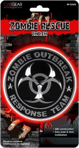 Vista 2 de Pilot Automotive Pilot IP-3143 Zombie Response Team Emblema - Cromo/Negro, 1 paquete