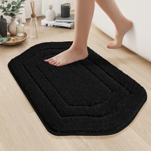 Vista 11 de COSY HOMEER Alfombras de Baño Extra Gruesas para Baño - Juegos de Alfombras Antideslizantes de Lino de Baño Suave Felpa 100% Poliéster Fuerte Sala