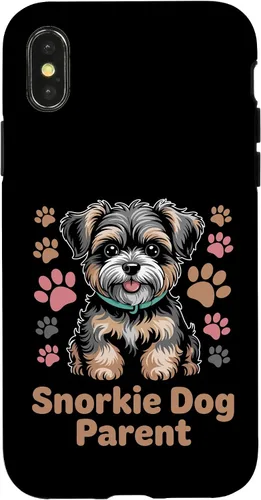 Vista 5 de Snorkie Dog Parent Cute Pet Owner Schnauzer Yorkie Mix Case for iPhone 17