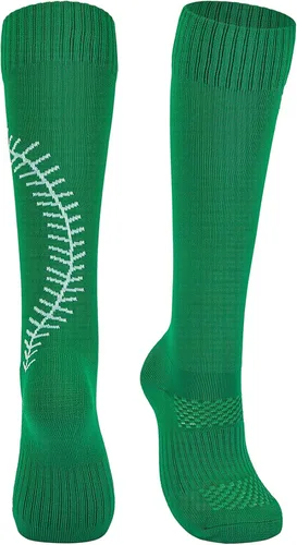 Vista 4 de American Trends Calcetines de sóftbol para niñas y adultos, calcetines de béisbol y sóftbol, calcetines deportivos con puntadas, para niñas jóvenes