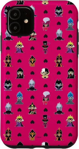 Vista 8 de iPhone 16 Disney Villains Anti-Love Cute Black Heart Valentine’s Day Case