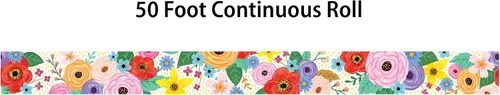 Vista 8 de Teacher Created Resources Wildflowers - Borde enrollado recto – 50 pies – Decora tablones de anuncios, paredes, escritorios, ventanas, puertas