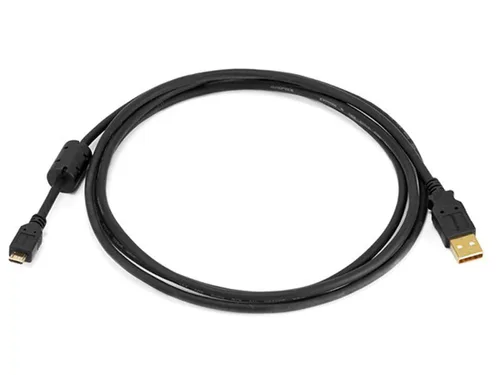 Vista 9 de Monoprice Cable USB 2.0 A macho a micro macho de 5 pines 28/24AWG con núcleo de ferrita (chapado en oro) (105459)