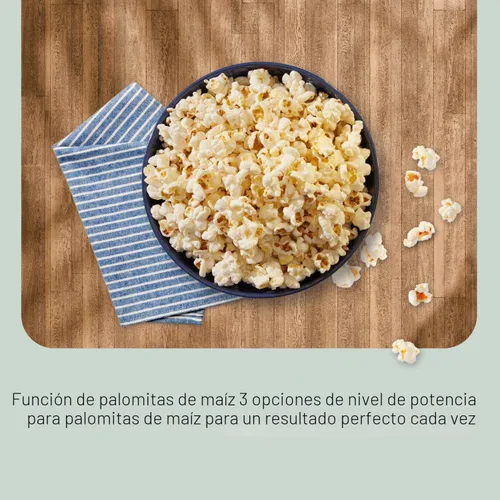 Vista 3 de Panasonic NN-SN65KB Horno de microondas con tecnología Inverter 1200W, 1.2 pies cúbicos. Pequeño con Sensor Genius de cocción de un toque, botón