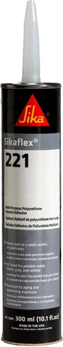 Vista 2 de Sika Sikaflex-221 - Sellador multiusos de poliuretano, adhesivo y para recién nacido, 930-GTD, sin goteo, pistola hexagonal lisa para calafatear