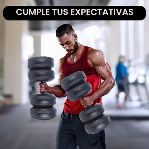 Vista 9 de Water Filled Dumbbells Set - Water Filled Weights - Portable Travel Weights - Adjustable Dumbbells Negro: 4~32 Lbs Par