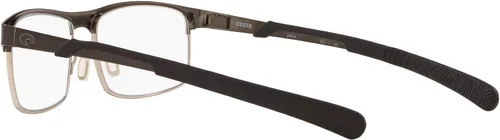 Vista 5 de Costa Del Mar Seamount 200 - Marco rectangular para gafas de prescripción para hombre, Gris cepilladoLente de paladio cepilladodemo, 57 mm