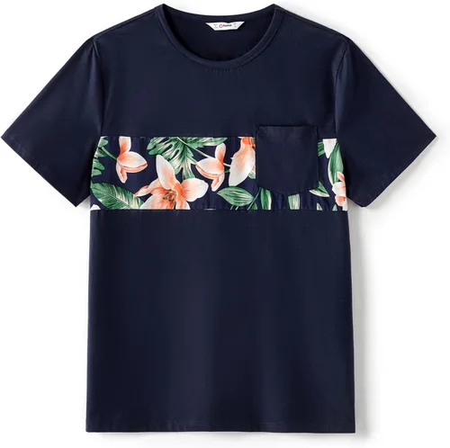 Vista 2 de PATPAT Trajes familiares a juego para mamá y yo vestidos con estampado de hojas, tirantes delgados, casual, sin mangas, trajes a juego