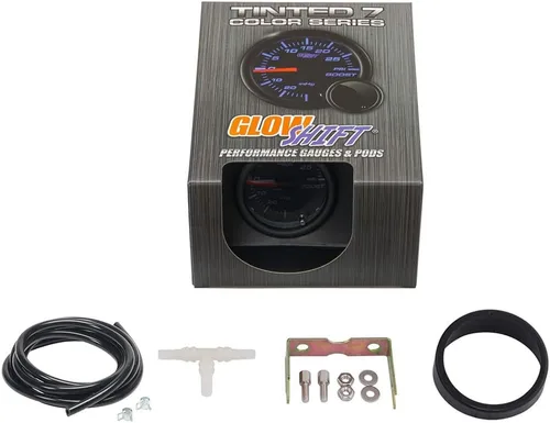 Vista 6 de Medidor aumento/aspiración GlowShift polarizado 7 Color 30 PSI