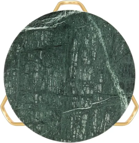 Vista 2 de mesas de Centro para sala Dining Table setCoffee Table Green 15.7"x15.7"x15.7" Real Stone with Marble TextureSuitable for bedrooms, Living Rooms
