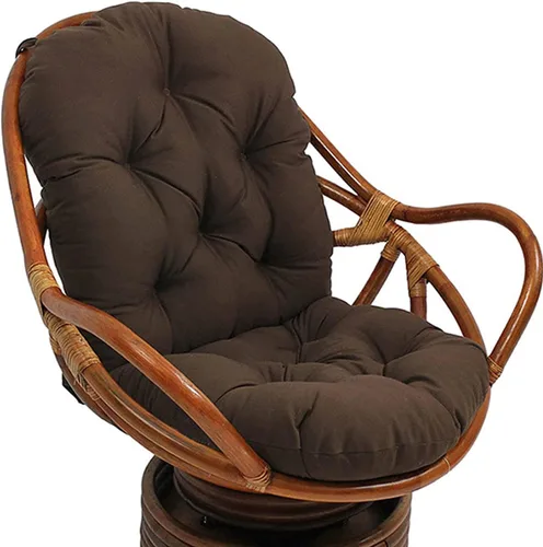 Vista 11 de Cojines basculantes de repuesto para exteriores e interiores, suaves, gruesos, lavables, de sarga sólida, giratorios, con almohada para silla