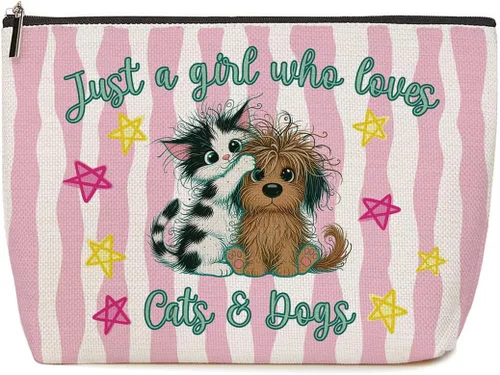 Vista 20 de Lovdazzles Dragon Gifts for Girls Makeup Bag Funny Animal Cosmetic Bag Gifts for Dragon Lovers Women, Just A Girl Who Loves Dragons, Christmas