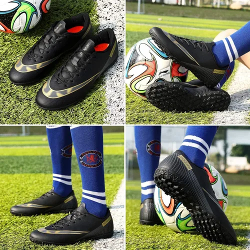 Vista 6 de UVCDE Zapatos de fútbol para hombre para fútbol atlético, profesional, CR TF, suela de suelo AG Team