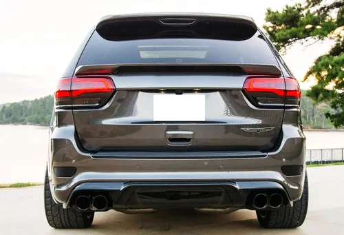 Vista 5 de iJDMTOY Lentes de reflector de parachoques trasero con lentes de oscurecimiento para Jeep 2011-2020 Grand Cherokee WK2, Compass y Dodge Journey
