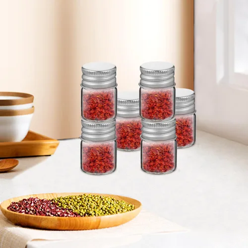 Vista 7 de BESPORTBLE 12 tarros pequeños de vidrio para conservas con tapas de rosca, tarros de muestra vacíos, pequeños frascos de vidrio para artes