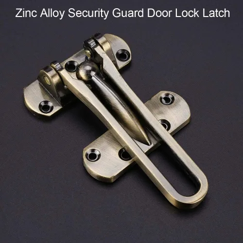 Vista 5 de Yosoo Cadena de seguridad de bloqueo de restrictor de bloqueo de ventana de seguridad de aleación de zinc multicolor (bronce)