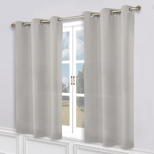 Vista 76 de Superior Cortinas Opacas, Oscurecimiento de Habitación, Dormitorio, Cortinas, Cocina, Acentos de Ventana de Sala de Estar, Bloqueo Solar, Térmico