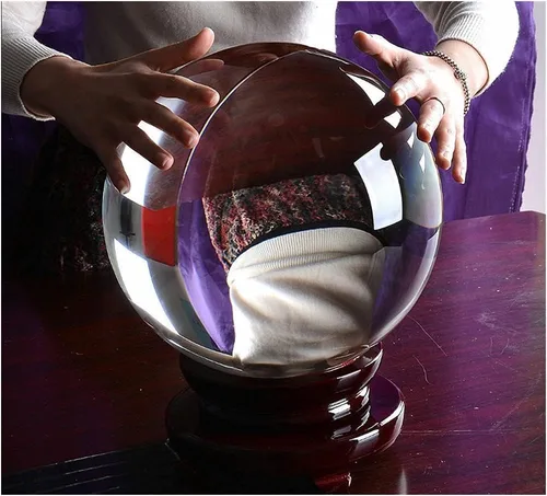 Vista 2 de Salud & Hogar Bola de Cristal de Cuarzo Esfera Centros de Mesa de Boda Decoraciones para el Hogar (Talla: 9.8 in)