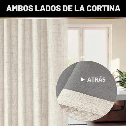 Vista 7 de 100% Blackout Shield Cortinas opacas completas para dormitorio de 63 pulgadas de largo, juego de 2 paneles, anillos de clip/bolsillo para barra Alba