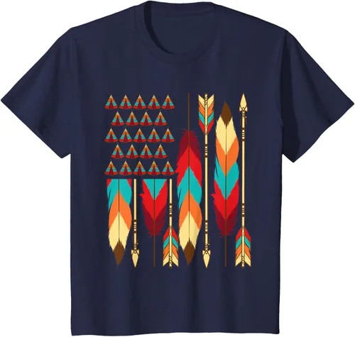 Vista 81 de Native American Bandera - Camiseta de veteranos indígenas del Mes del Orgullo, Negro, S