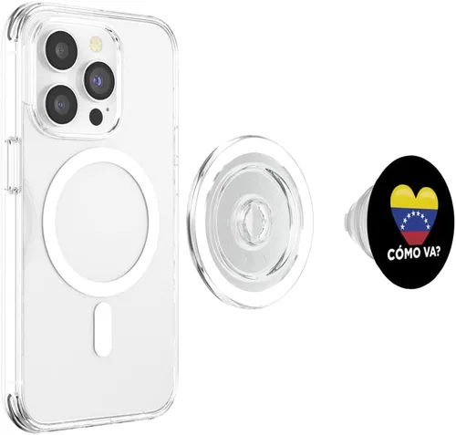 Vista 4 de Venezuela Flag Cómo Va Venezuelan What's Up PopSockets MagSafe PopGrip for iPhone