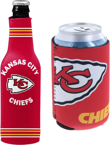 Vista 128 de Soporte aislante para latas y botellas de fútbol americano enfriador de bebidas Huggie (Nueva Orleans (Saints) - Negro) Nueva Orleans (Santos)