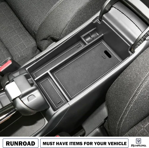 Vista 7 de RUNROAD Bandeja organizadora de consola central compatible con Honda HR-V 2023 2024 2025 2026 Accesorios HRV 2023, 2024, 2025 2026, organizador