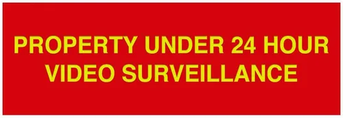 Vista 19 de Signs ByLITA Basic Property - Señal de video bajo vigilancia (24 horas), tamaño pequeño