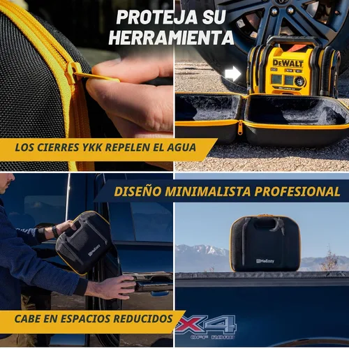 Vista 6 de Funda rígida, bolsa de almacenamiento acolchada de ajuste personalizado con cremalleras YKK, carcasa de ajuste perfecto y correa ancha