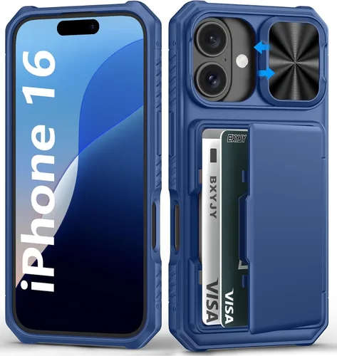 Vista 43 de BXYJY Funda tipo cartera para iPhone 15 Pro, tarjetero (4-5 tarjetas)
