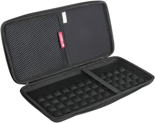 Vista 3 de Hermitshell Estuche rígido de viaje para Logitech MX Keys Mini teclado iluminado inalámbrico minimalista (negro)