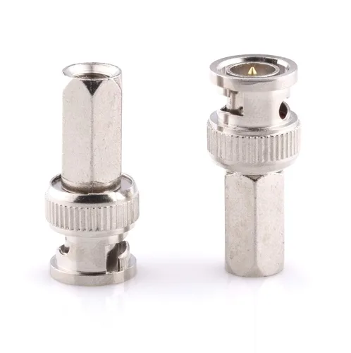 Vista 2 de THE CIMPLE CO Conector de cable coaxial RG6, atornillado (giro encendido) - SDI, HD-SDI, CCTV, seguridad, tarjeta de video, cámara, sin soldadura