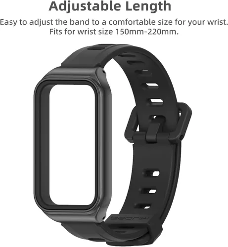 Vista 7 de Correa de repuesto de silicona para reloj, accesorios de pulsera inteligente para Amazfit 7 Fit Band